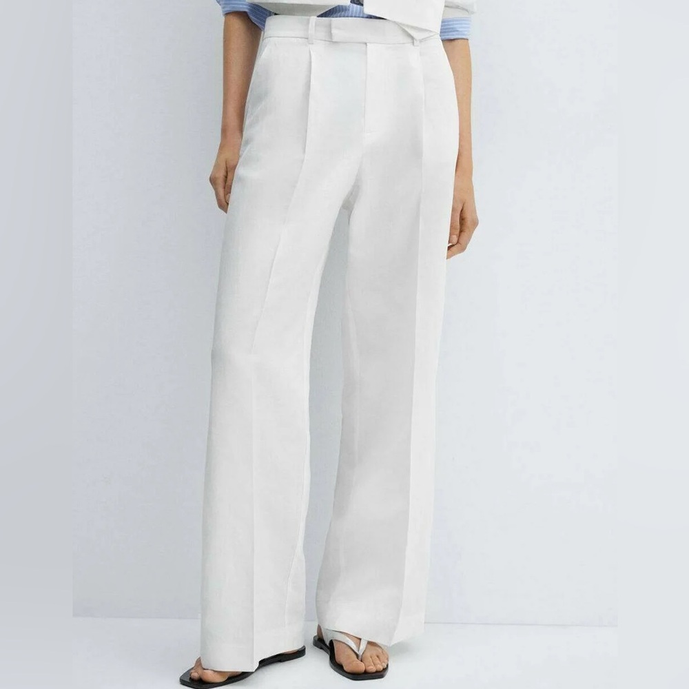 Cotton/Linen Blend Trousers